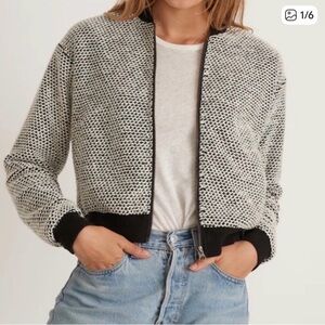 Marine Layer Birdseye Bomber Jacket Size Medium